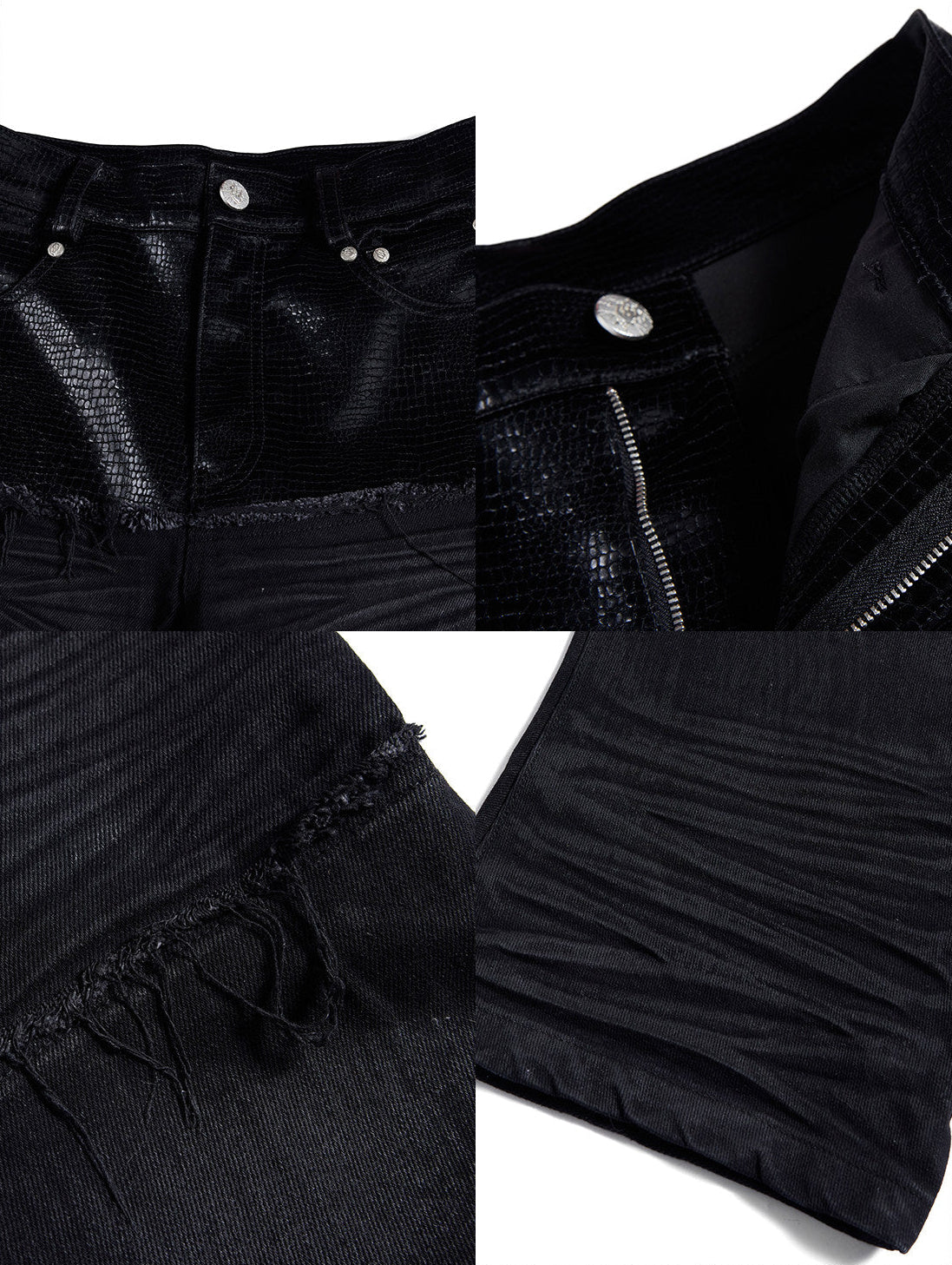 GHOSTLINE distressed stacked flare jeans
