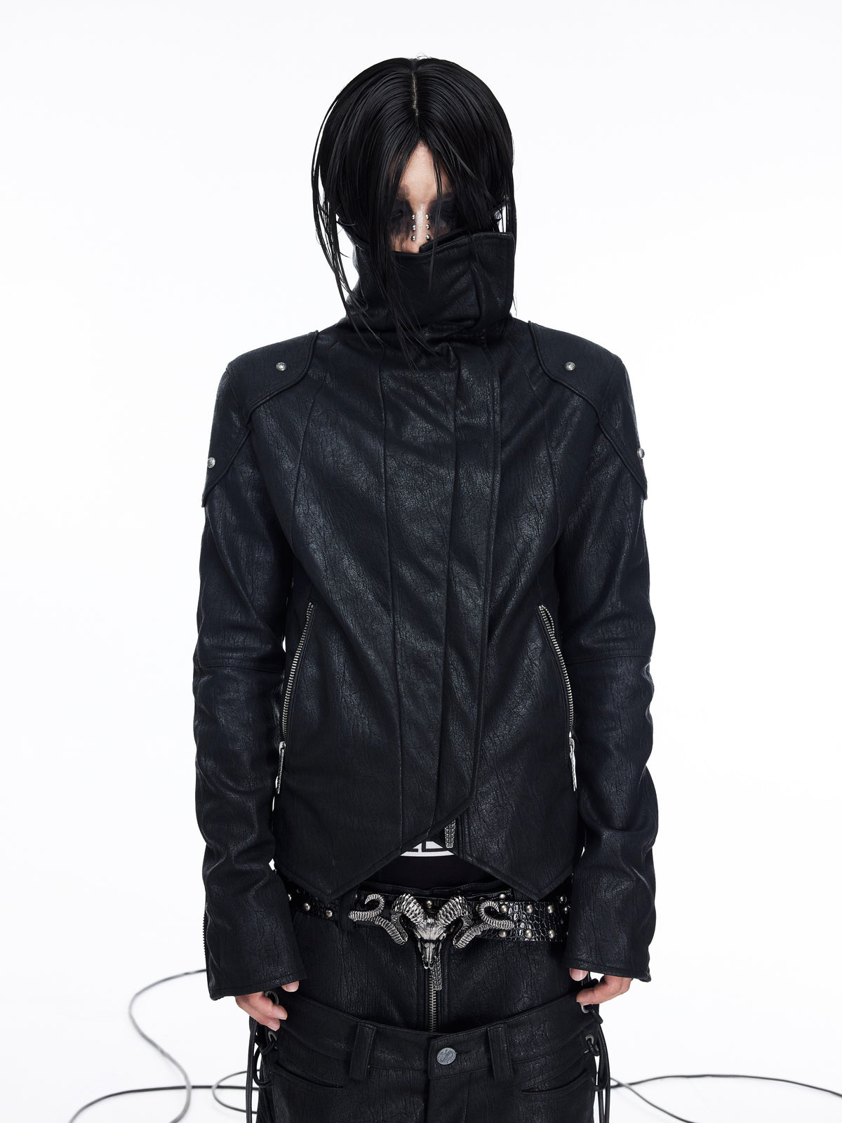 OFF AXIS LEATHER JACKET