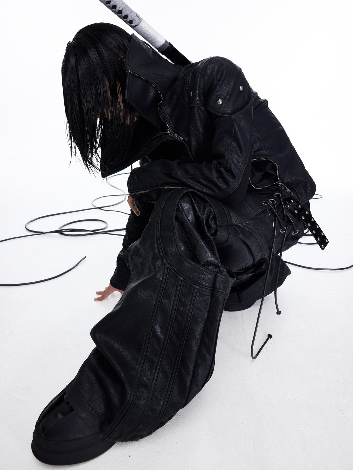 OFF AXIS LEATHER JACKET