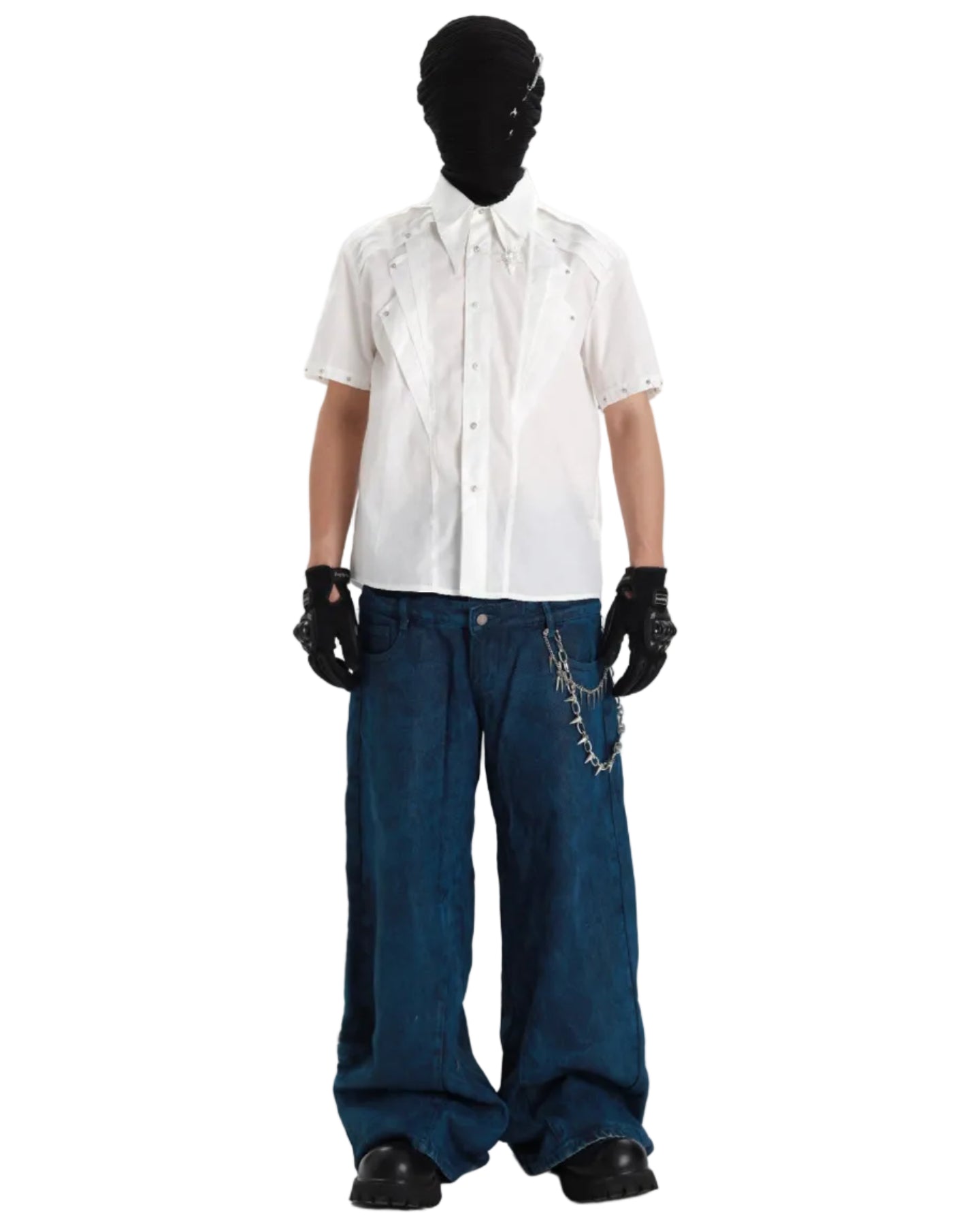 Deconstructed Rivet Detail Shirt
