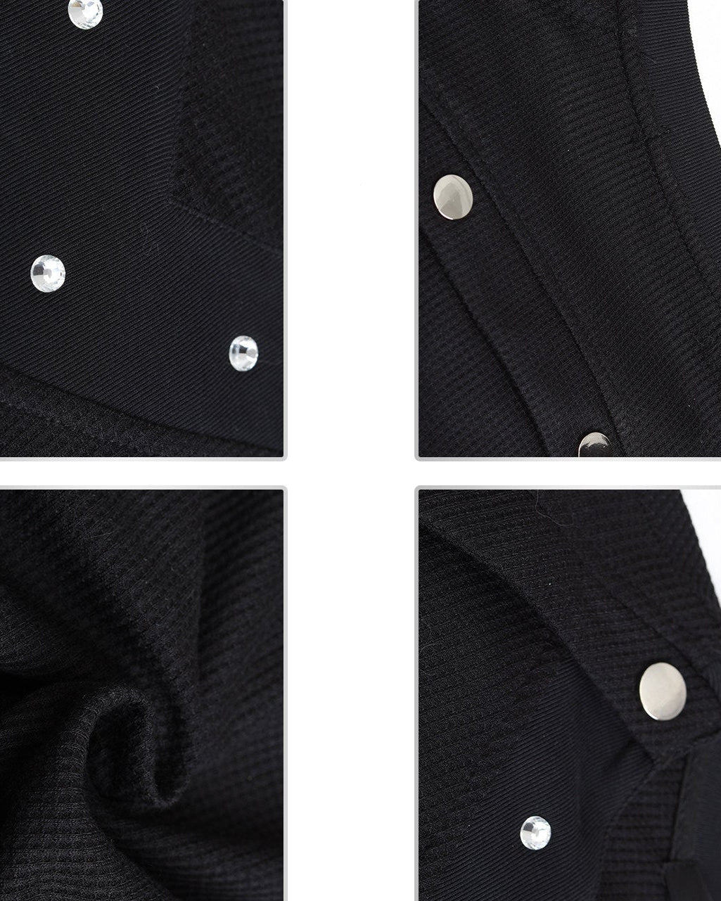 Deconstructed Button Waffle Knit Tee