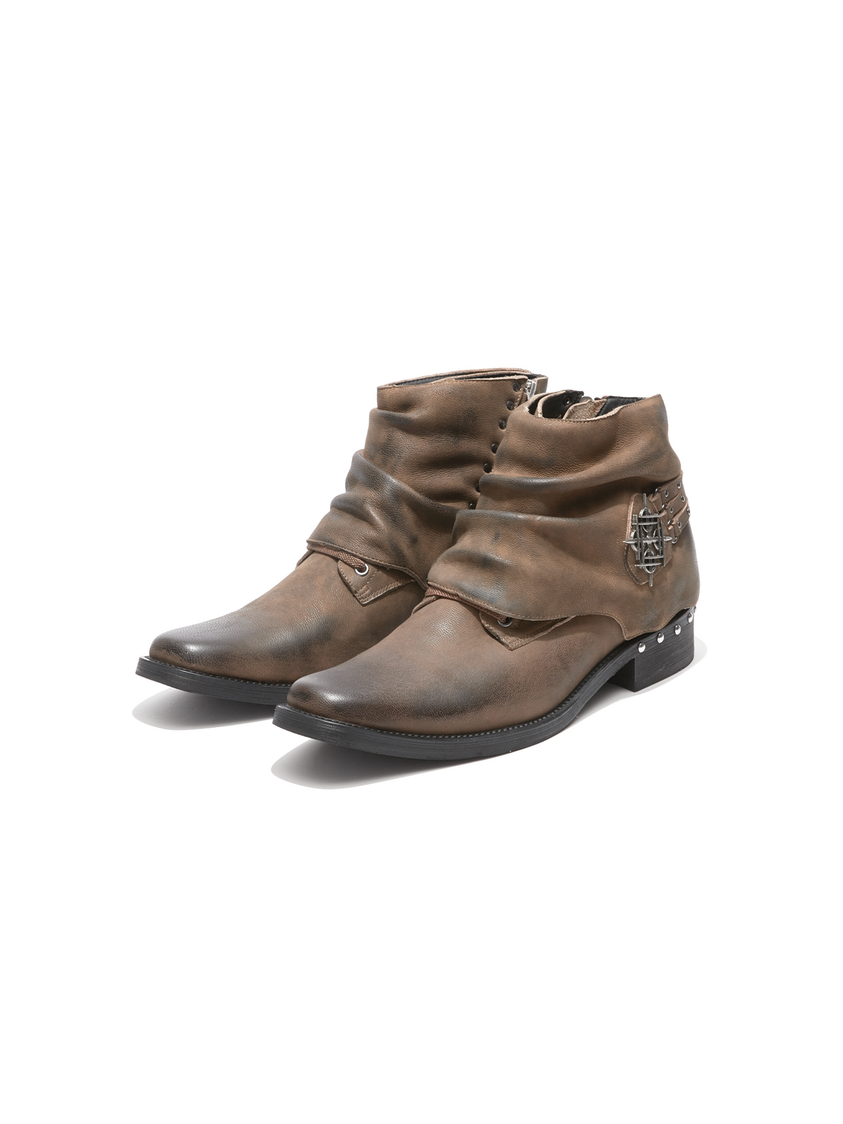 BLACKHALO studded square-toe Chelsea boots
