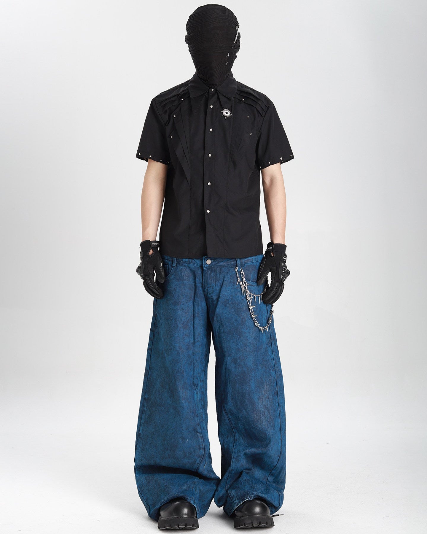 Deconstructed Rivet Detail Shirt