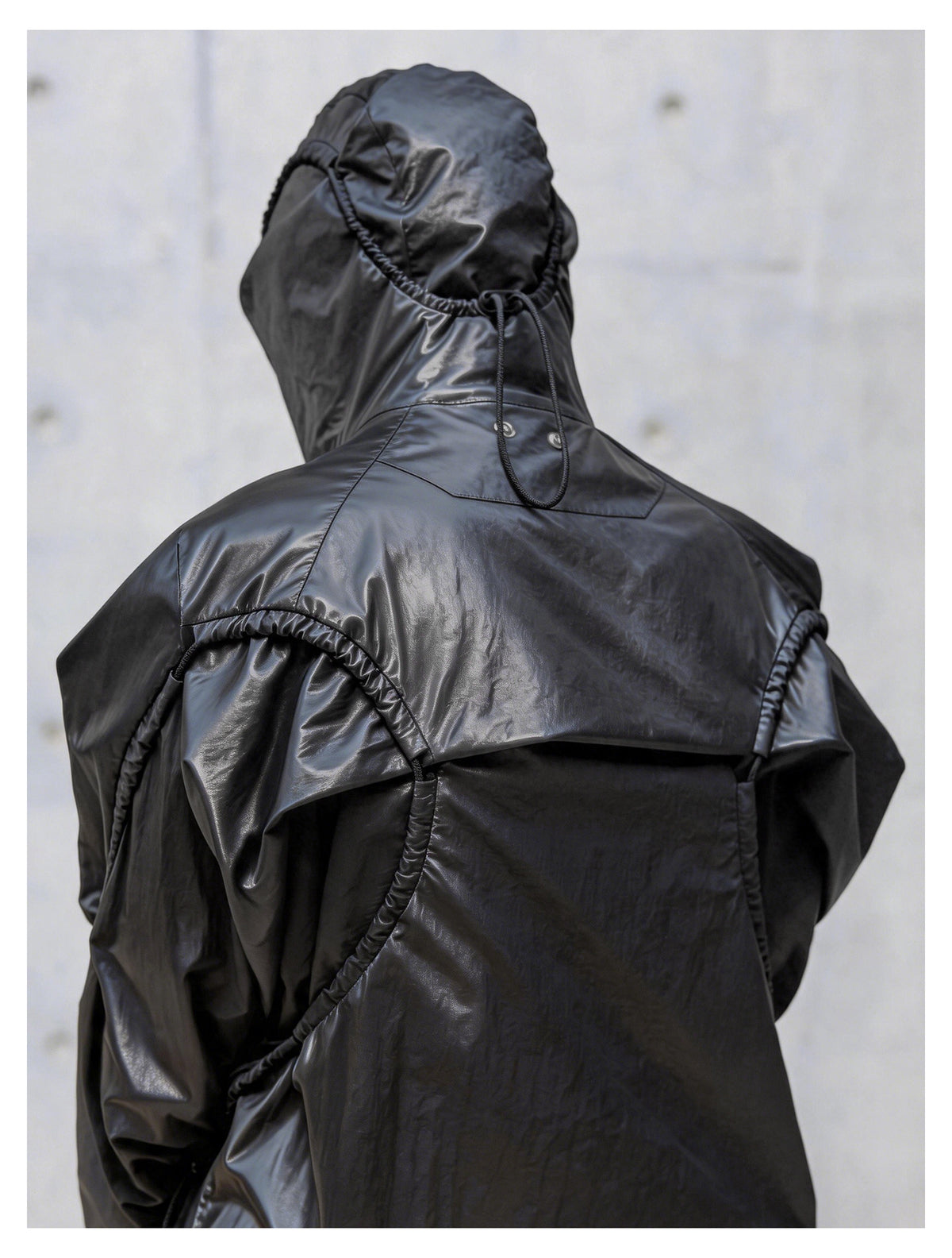 DRAWSTRING ULTRA-THIN SUN HOODED WINDBREAKER
