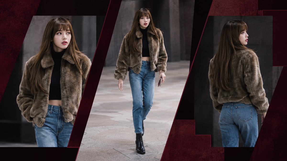OFFCULTURE Journal lisa styling editorial, text-free three-view Brutalist composition
