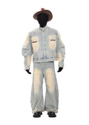 XCULTURE CURVED DENIM JACKET
