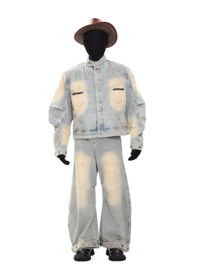 XCULTURE CURVED DENIM JACKET