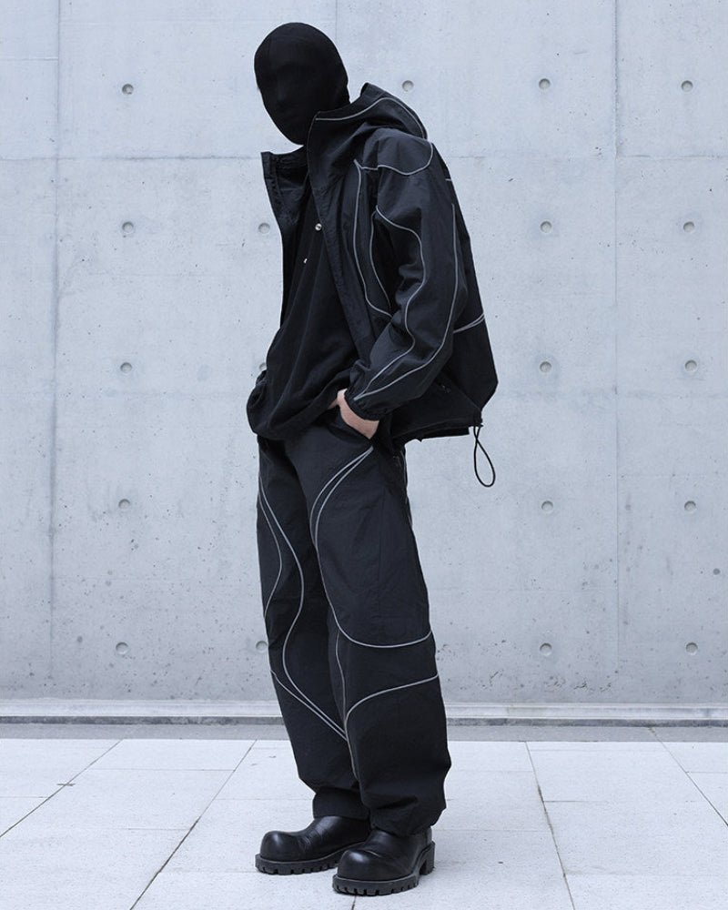 REFLECTIVE TECH TRACK PANTS