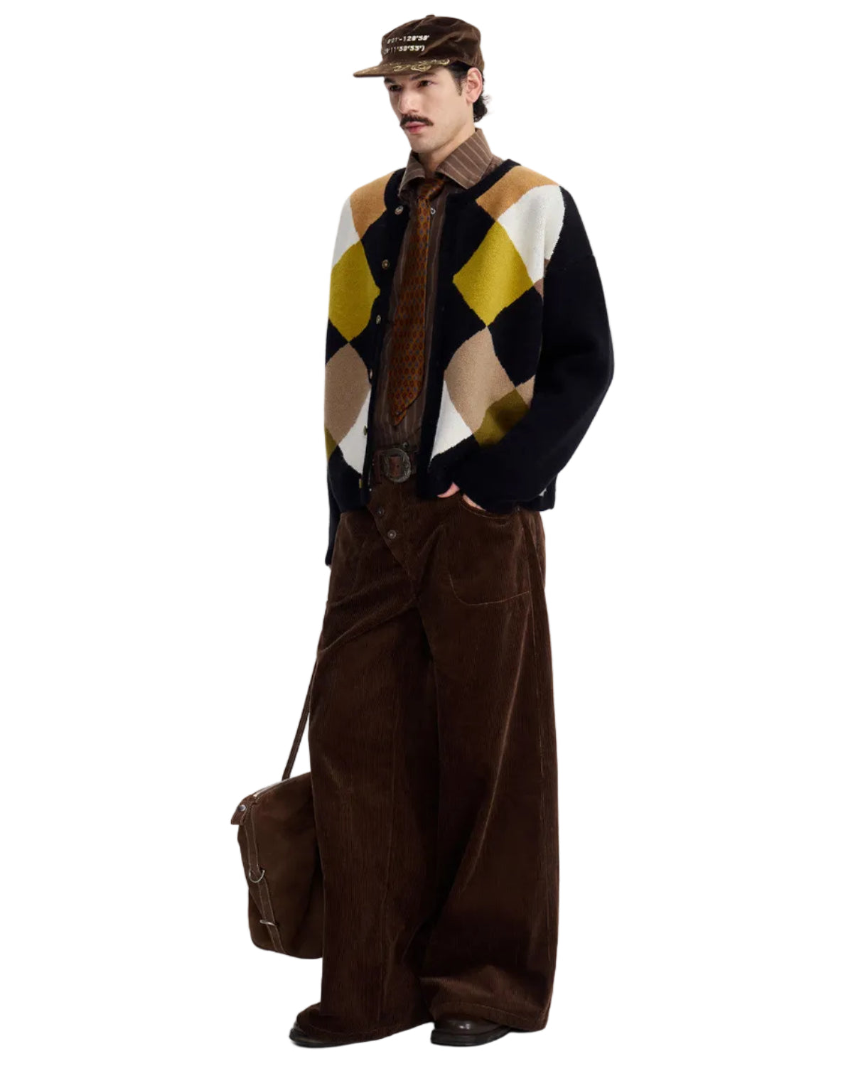 CORDUROY STRAIGHT LEG PANTS