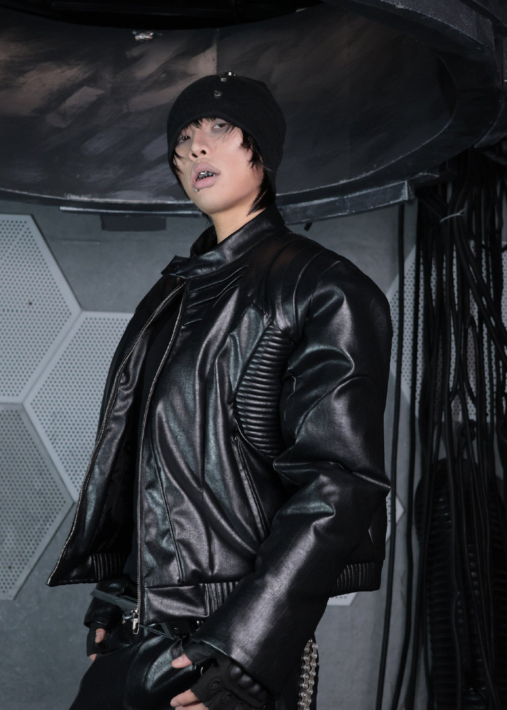 25AW SSIN7 KNIGHT SCALE BIKER JACKET