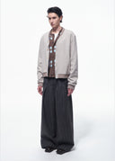 CHAQUETA BOMBER CON BOTONES Y CUELLO EN V OPENFLY