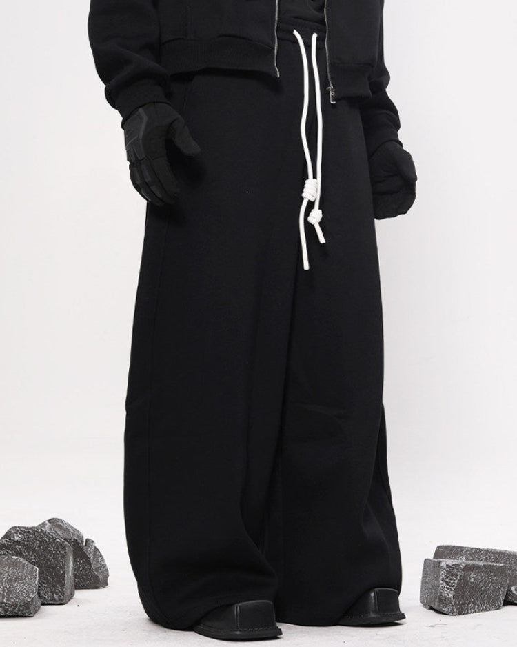 WIDE LEG ARC SWEAT PANTS
