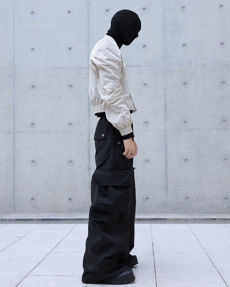 3D TAILORED DARK SHOULDER CROP JACKET
