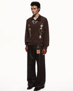 SCRIPT-X LINEN LYOCELL EMBROIDERED SHIRT
