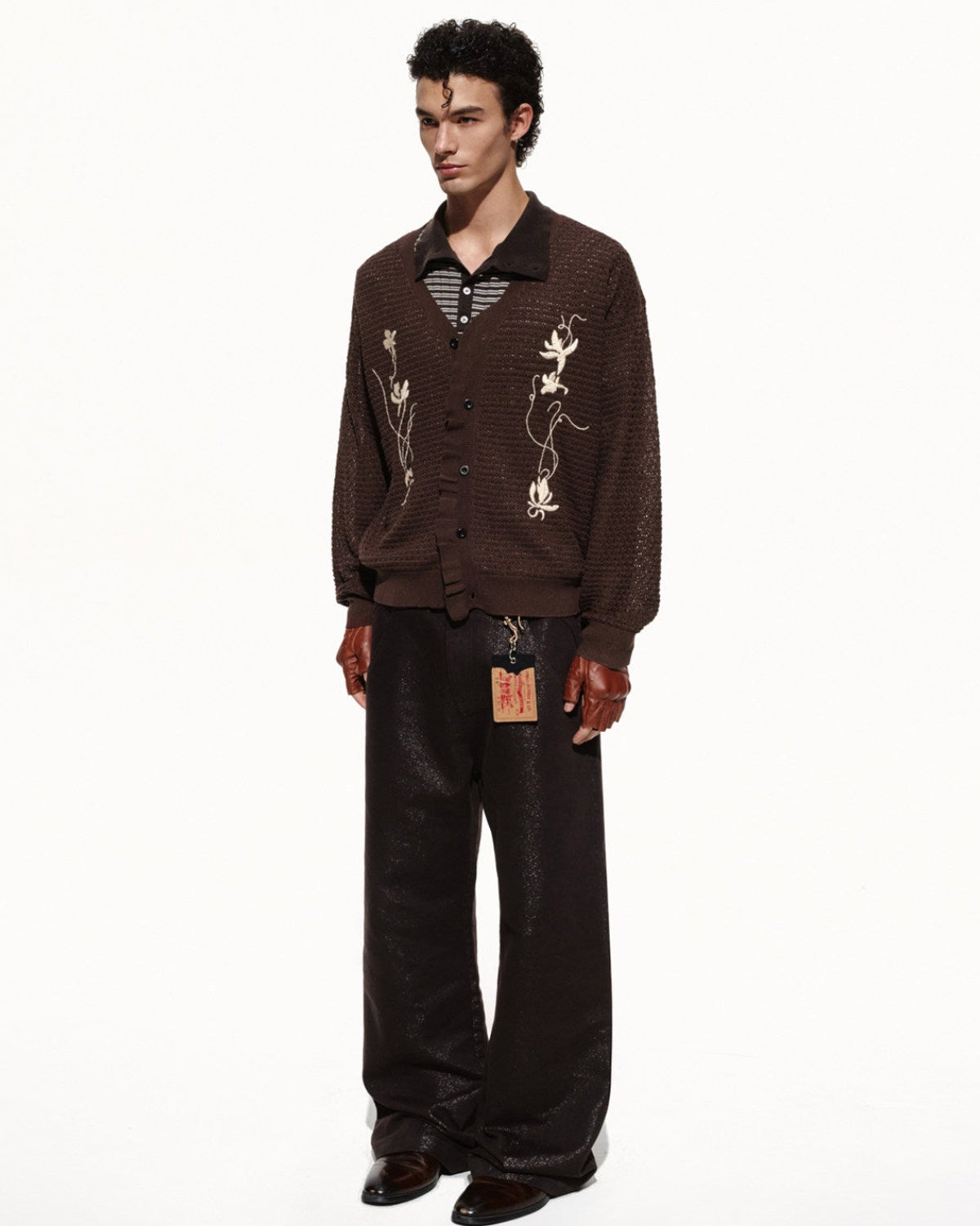 SCRIPT-X LINEN LYOCELL EMBROIDERED SHIRT