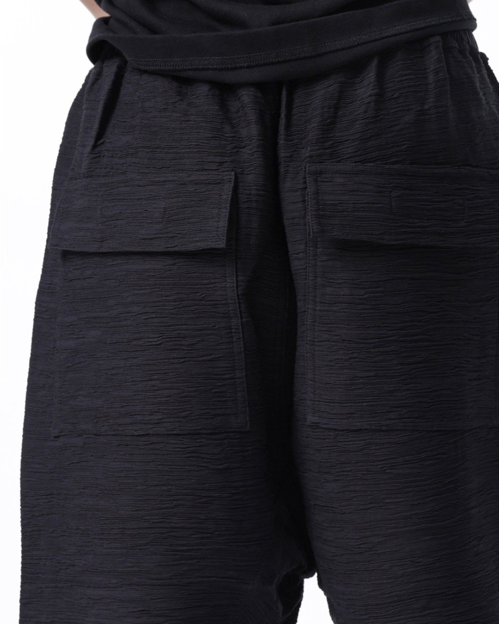 ZIPPER DETAIL HAREM SHORTS
