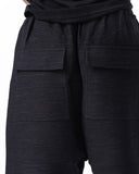ZIPPER DETAIL HAREM SHORTS