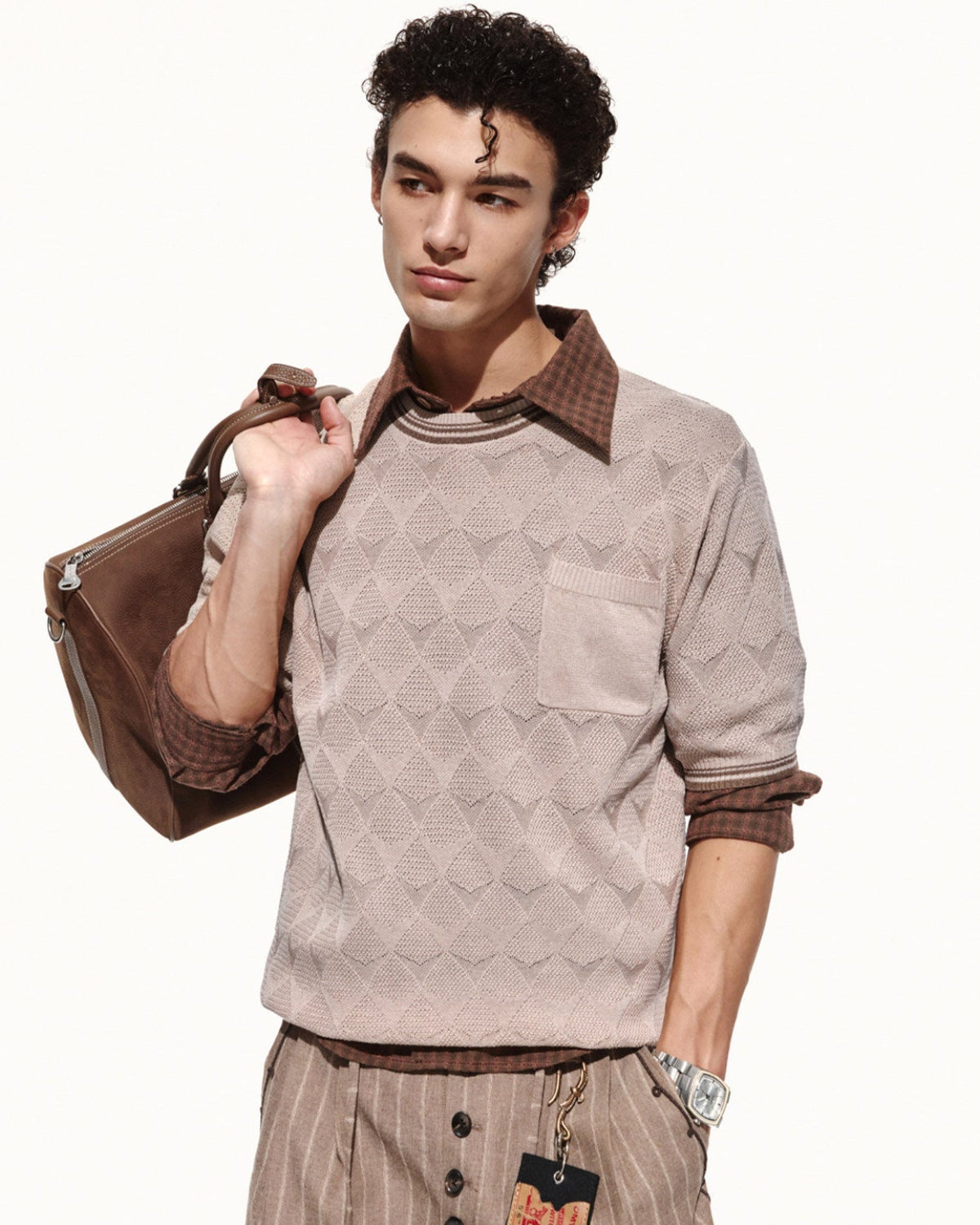 SCRIPT-X LINEN LYOCELL RIB TEE