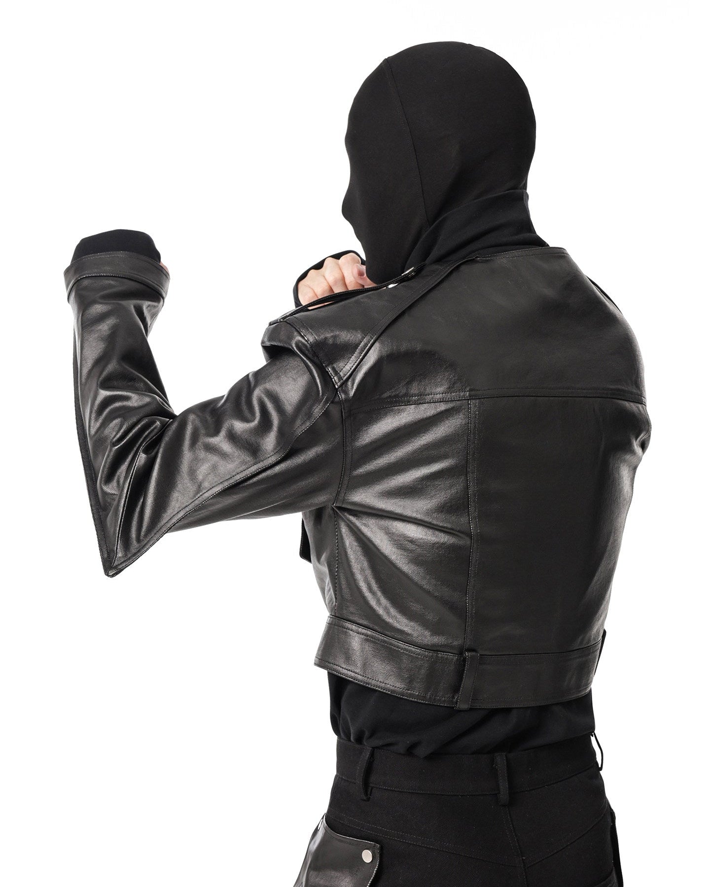 BIKER PADDED SHOULDER JACKET