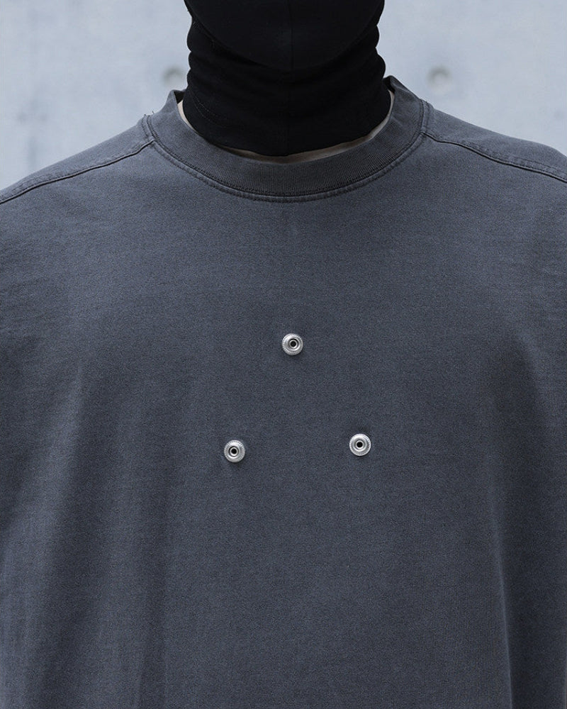 CROSS CUT HEAVY COTTON TEE