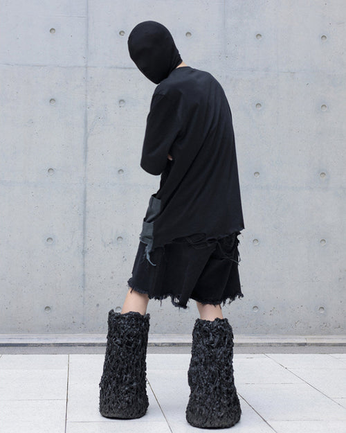 DECONSTRUCTED SPLICED DISTRESSED TEE