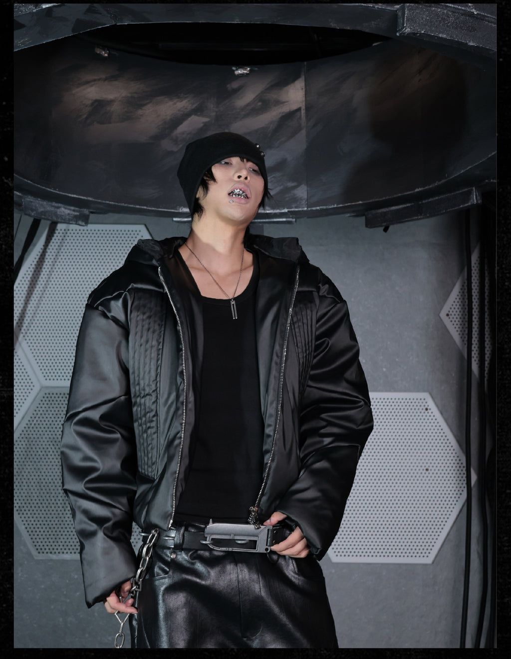 OFF/SC NIGHT ILLUSION ARMOR TEXTURE HOODIE