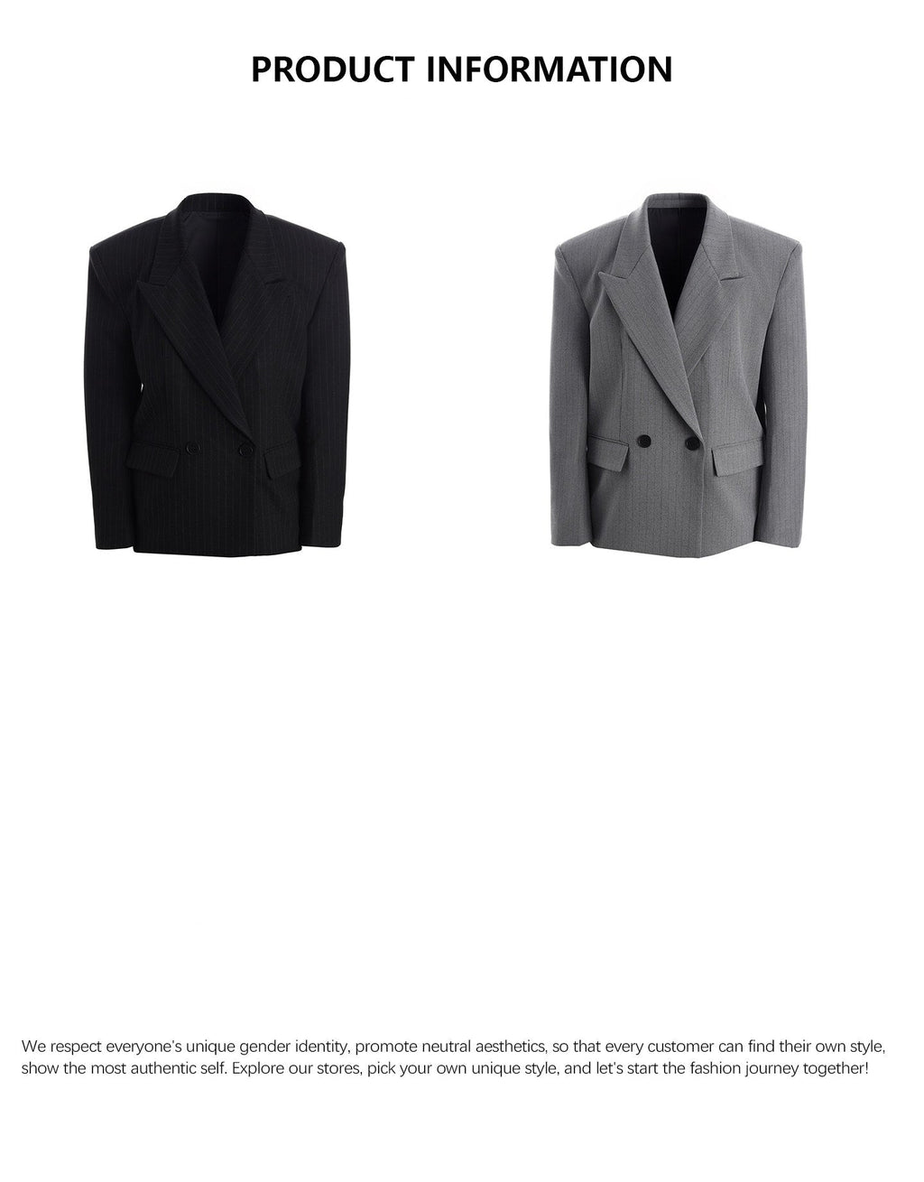 XCULTURE LUXURY STRIPED TAILORED BLAZER