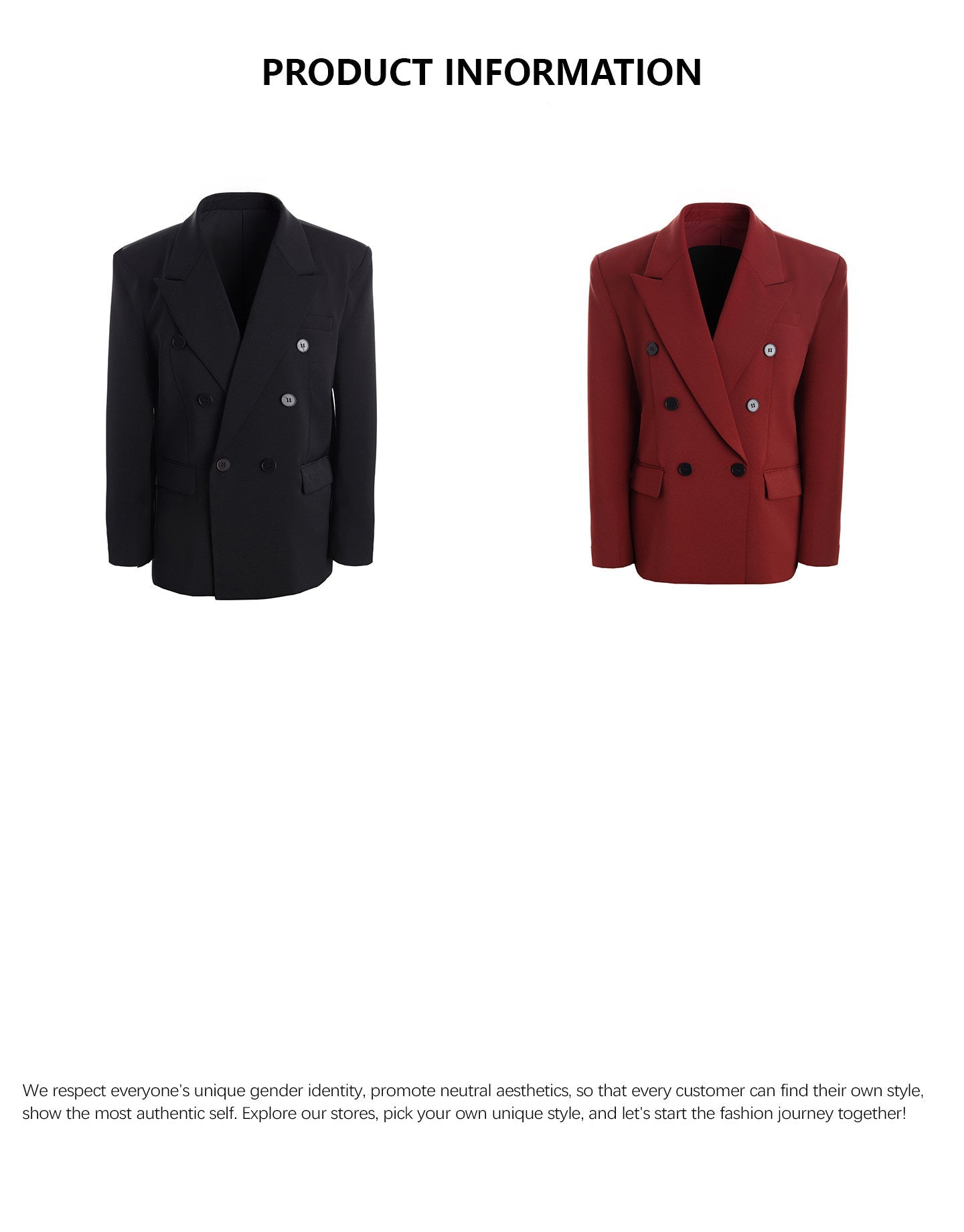 XCULTURE LUXURY RED ELEGANT BLAZER