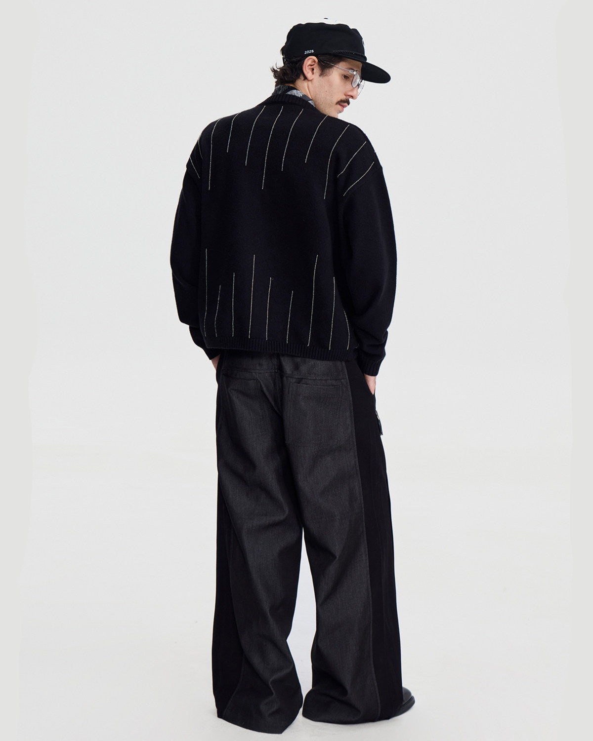 WOOL DECON STRUCTED PANTS