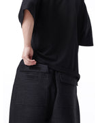ZIPPER DETAIL HAREM SHORTS
