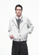 CHAQUETA CON CINTURÓN Y ESTAMPADO TIPO CALEIDOSCOPIO OPENFLY