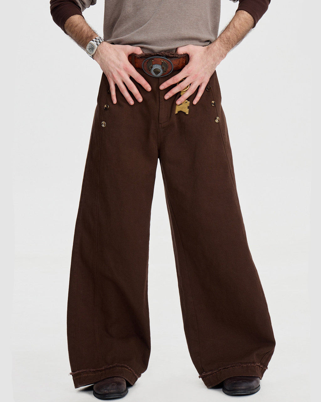 TWILL EDGE CASUAL TROUSERS