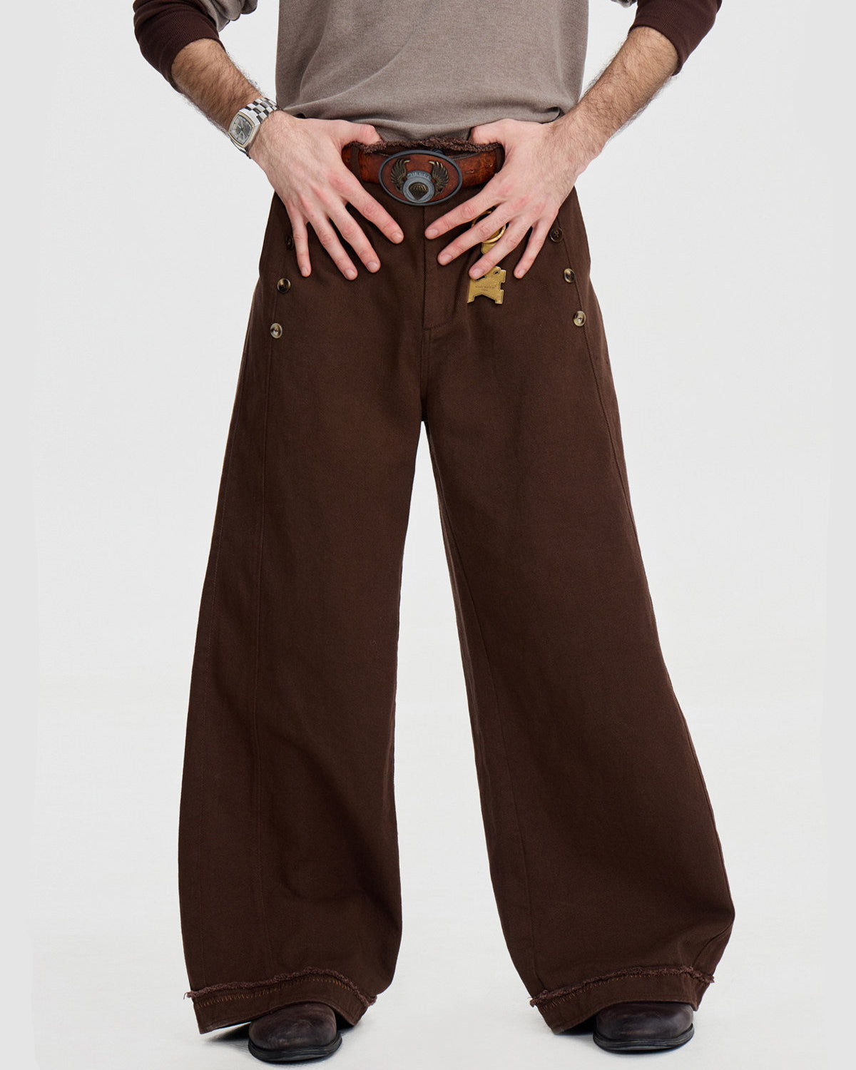 TWILL EDGE CASUAL TROUSERS