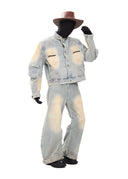 XCULTURE CURVED DENIM JACKET
