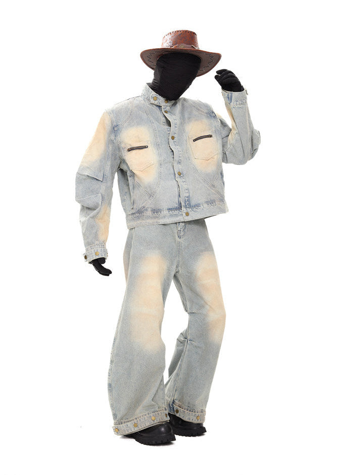 XCULTURE CURVED DENIM JACKET