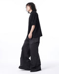 WIDE LEG CARGO PARACHUTE PANTS