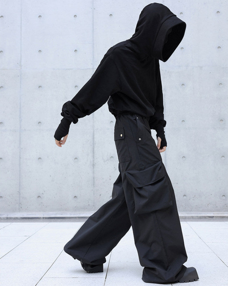 WIDE LEG CARGO PANTS