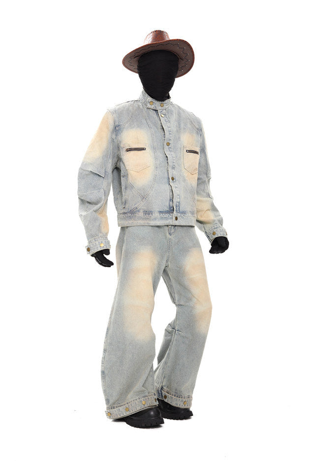 XCULTURE CURVED DENIM JACKET
