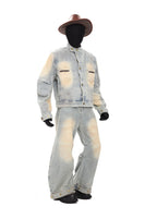 XCULTURE CURVED DENIM JACKET
