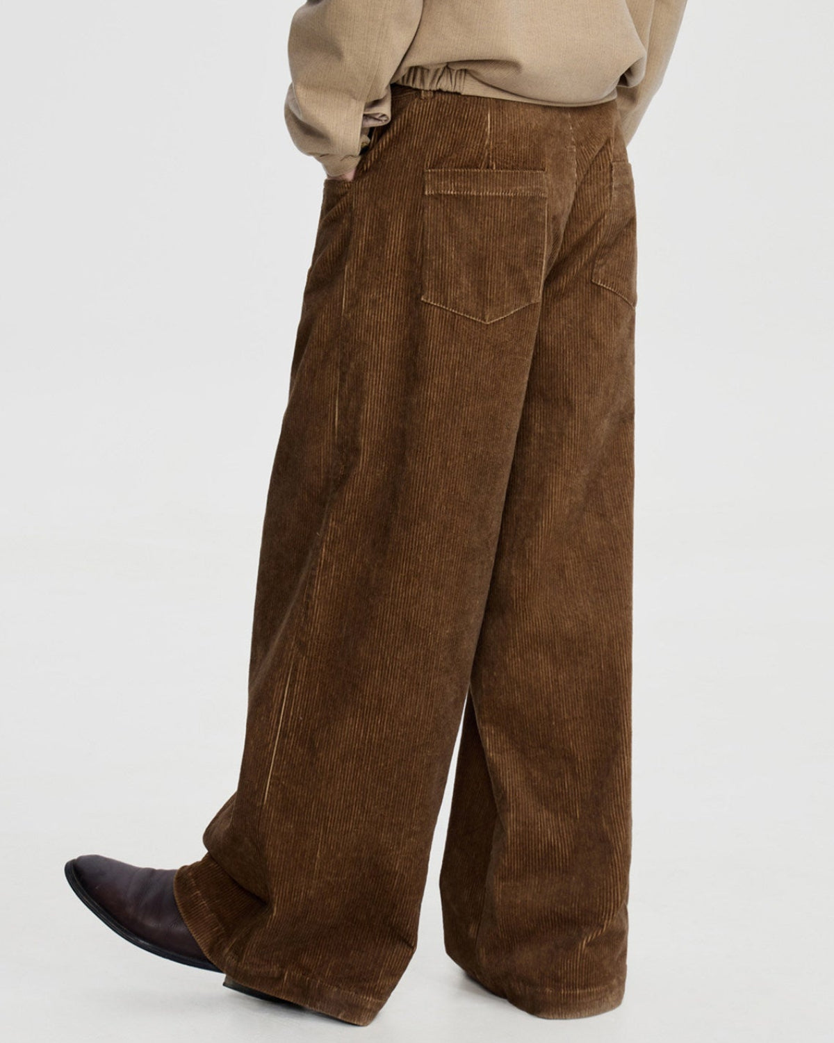 CORDUROY DYED CASUAL PANTS