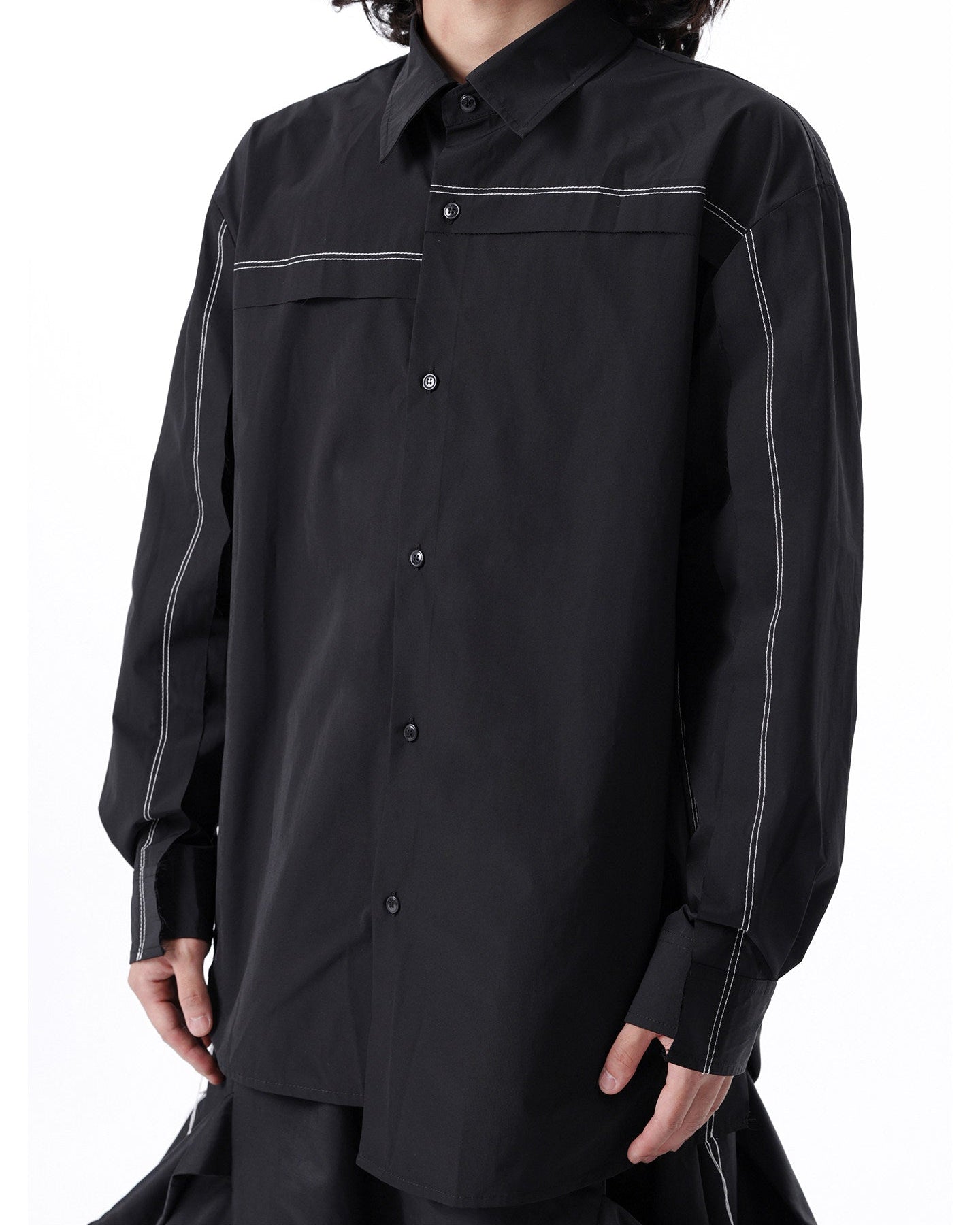 ASYMMETRIC DECONSTRUCTED SHIRT