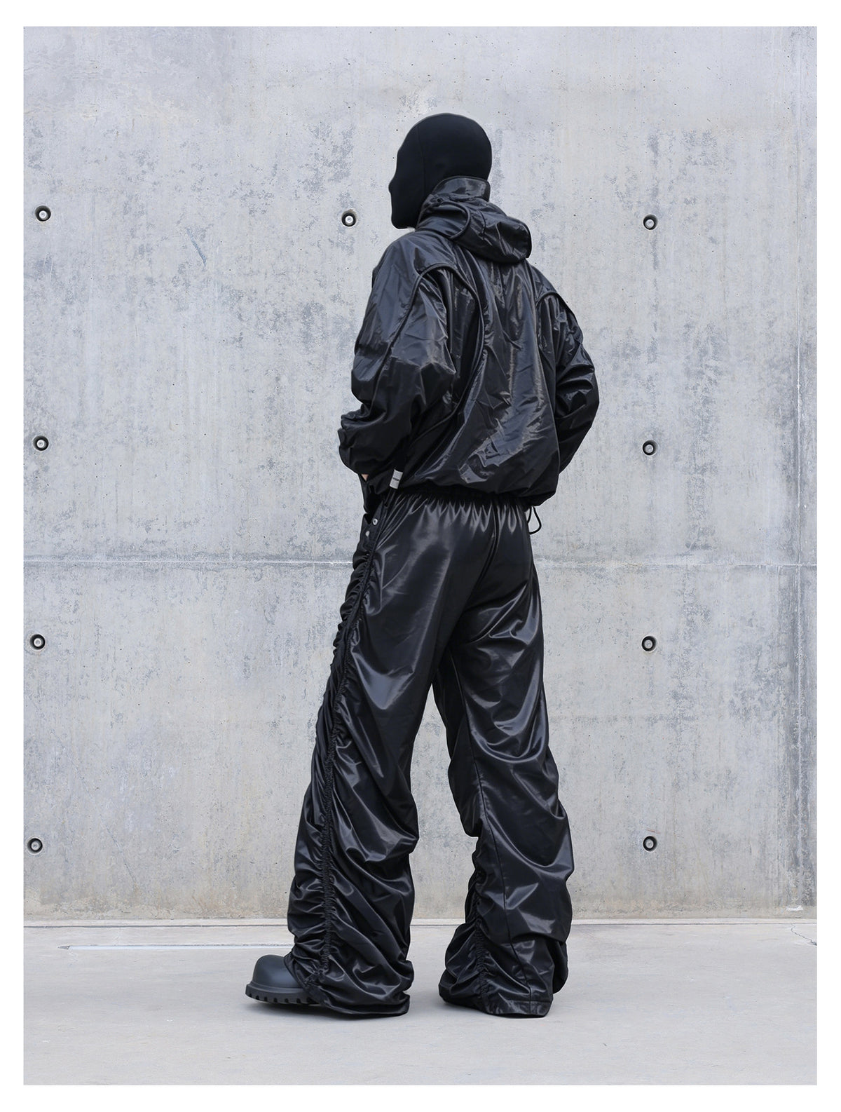 DRAWSTRING ULTRA-THIN SUN HOODED WINDBREAKER