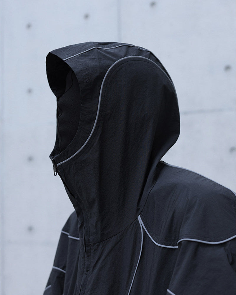 NICHE REFLECTIVE HOODIED WINDBREAKER