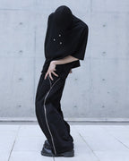 BOXYFIT HEAVY COTTON METAL BUTTON TEE