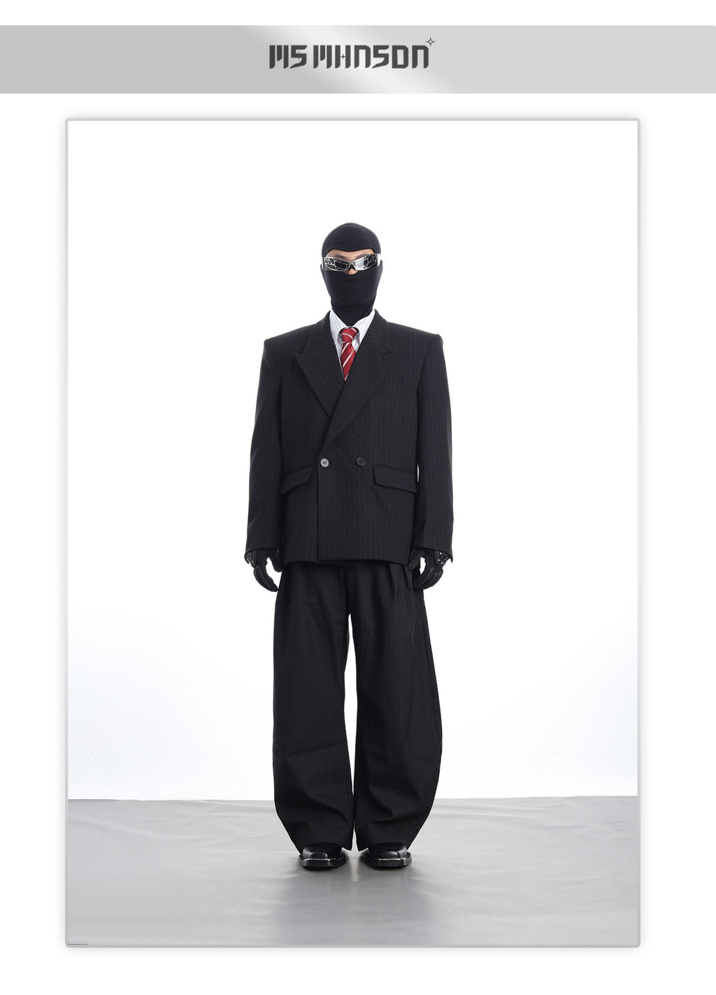 XCULTURE LUXURY STRIPED TAILORED BLAZER