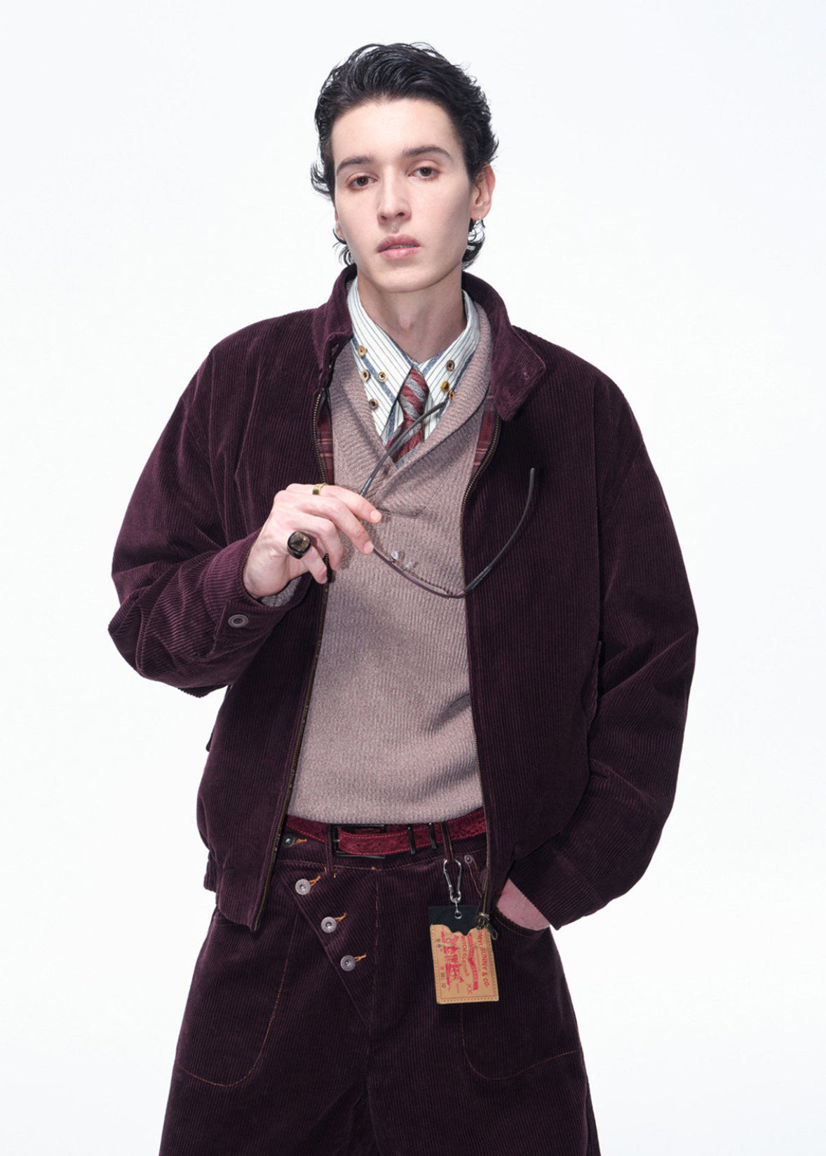 SCRIPT-X PLAID REVERSIBLE COAT