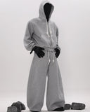 WIDE LEG ARC SWEAT PANTS
