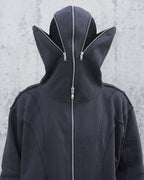 HOODED ZIP MASK OPIUM JACKET