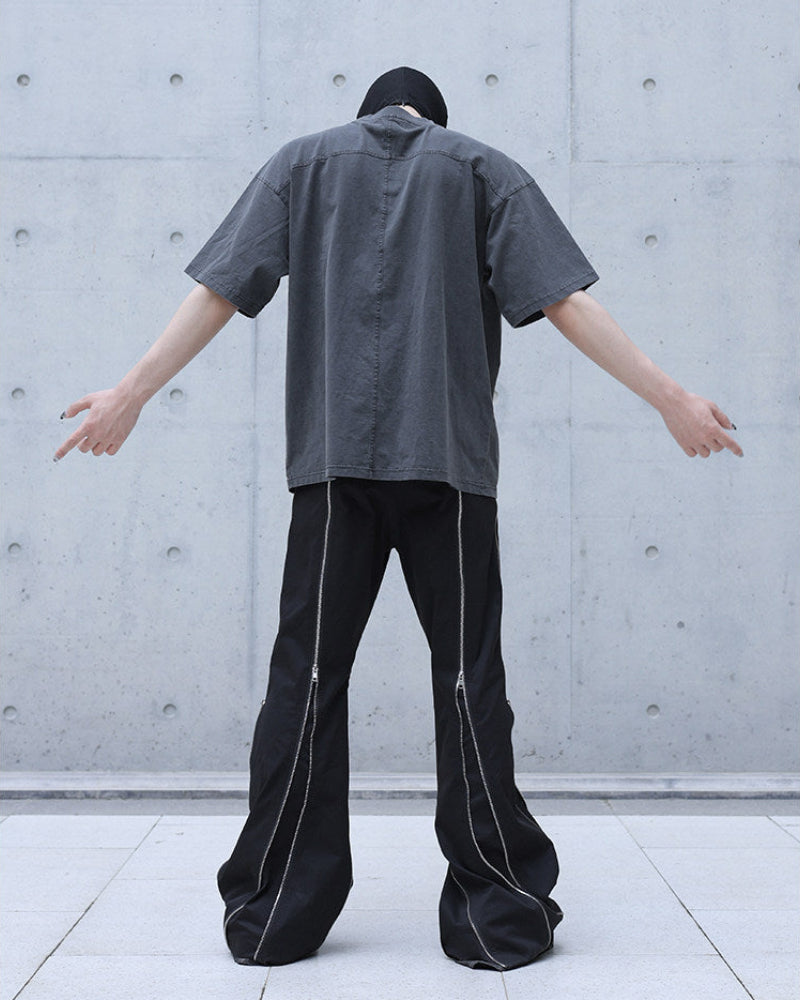 CROSS CUT HEAVY COTTON TEE