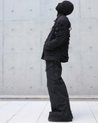 DOUBLE LAYER DISTRESSED FRINGE OPIUM JACKET